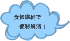 食物繊維で便秘解消!